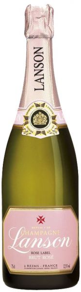 Champagne Lanson Rose Label 750