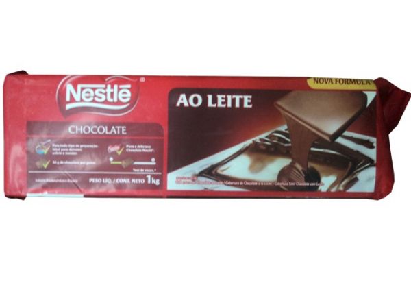 Chocolate ao Leite Nestle em Barra 1Kg