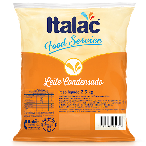 Leite Condensado Italac Bag 2,5L