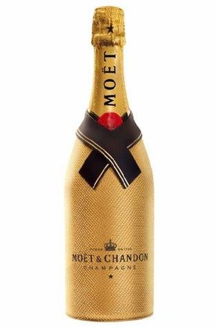 Champagne Moet Brut Imperial Golden Diamont Suit 750 Ml