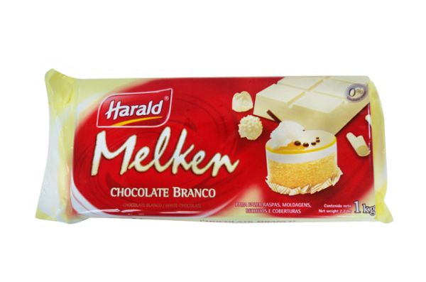 Chocolate Melken Branco Barra 1Kg